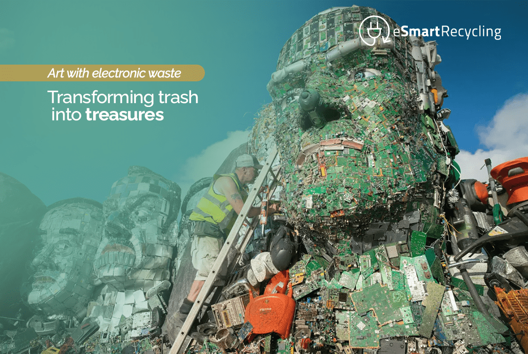 Art with electronic waste Transforming trash into treasures esmart recycling