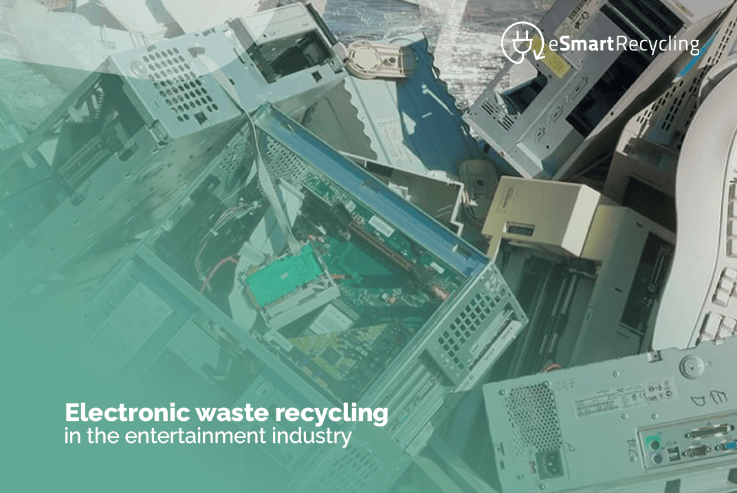 Electronic waste recycling in the entertainment industry