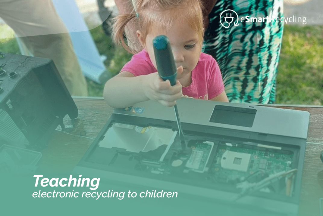Teaching electronic recycling to children